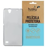 Capa + Película Fosca Moto X Style / Dual Silicone TPU Premium - Husky - Fumê