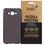 Ficha técnica e caractérísticas do produto Capa + Película Galaxy J7 / Duos Silicone TPU Premium - Husky - Fumê