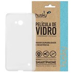 Ficha técnica e caractérísticas do produto Capa + Película Vidro Lumia 640 / Dual Silicone TPU Premium - Husky - Transparente