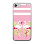 Ficha técnica e caractérísticas do produto Capa Personalizada para Iphone 8 - Flamingos Rosa - Husky