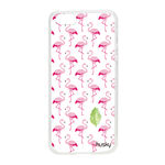 Ficha técnica e caractérísticas do produto Capa Personalizada para Iphone se / 5 / 5s - Flamingos Textura - Husky