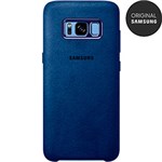 Ficha técnica e caractérísticas do produto Capa Protetora Alcântara Cover para Galaxy S8 em Policarbonato Azul- Samsung
