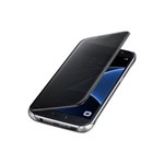 Ficha técnica e caractérísticas do produto Capa Protetora Clear View Samsung Galaxy SVII Preta