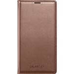 Ficha técnica e caractérísticas do produto Capa Protetora Flip Wallet Rose Gold Galaxy S5