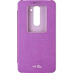 Ficha técnica e caractérísticas do produto Capa Protetora Quick Window Violeta Optimus G2 - LG