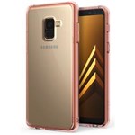 Ficha técnica e caractérísticas do produto Capa Protetora Rearth Ringke Fusion para Samsung Galaxy A8 - 2018-Rose Gold