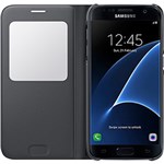 Ficha técnica e caractérísticas do produto Capa Protetora S View Galaxy S7 Edge Preta - Samsung