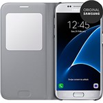 Ficha técnica e caractérísticas do produto Capa Protetora S View Galaxy S7 Prata - Samsung