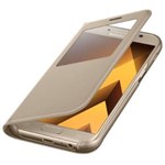 Ficha técnica e caractérísticas do produto Capa S View Standing Samsung Galaxy A7 2017 Dourada