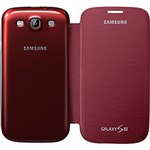 Ficha técnica e caractérísticas do produto Capa Samsung Flip Cover Vermelho Galaxy SIII