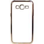 Ficha técnica e caractérísticas do produto Capa Samsung Galaxy J5 J500 - Cristal Com Bordas Douradas