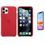 Ficha técnica e caractérísticas do produto Capa Silicone IPhone 11 6,1" Vermelho + Pel - Bd Cases