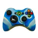 Ficha técnica e caractérísticas do produto Capa Silicone Para Joystick Controle Xbox 360 Azul/Branco