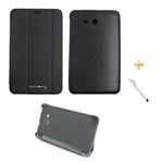 Ficha técnica e caractérísticas do produto Capa Smart Book Case Galaxy Tab e - 7" T113/T115/T116 / Caneta Touch (Preto)
