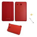 Ficha técnica e caractérísticas do produto Capa Smart Book Case Galaxy Tab E - 8.0´ T375/T377 + Caneta Touch (Vermelho)