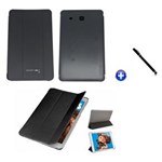 Ficha técnica e caractérísticas do produto Capa Smart Book Case Galaxy Tab e - 9.6´ T560/T561 / Caneta Touch (Preto)