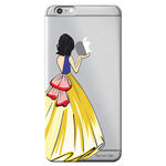 Ficha técnica e caractérísticas do produto Capa Transparente Personalizada Exclusiva Apple Iphone 6/6s Princesa Branca de Neve - TP203