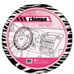 Ficha técnica e caractérísticas do produto Capa Volante Automotivo Fashion Zebra Rosa Chimpa - Capa Zebra