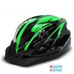 Ficha técnica e caractérísticas do produto Capacete Bicicleta Led Absolute Nero Preto-verde 57-62 Cm