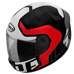 Ficha técnica e caractérísticas do produto Capacete de Moto Masculino Peels Spike Ghost Fechado Preto Vermelho Brilhante