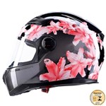 Capacete De Moto Wished Black And Red Fs811 Mormaii