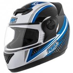 Ficha técnica e caractérísticas do produto Capacete Evolution G4 Carbon Branco e Azul Pro Tork