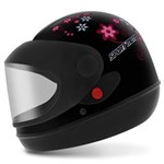 Ficha técnica e caractérísticas do produto Capacete Fechado Pro Tork Sport Moto For Girl - 58/Preto