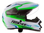 Capacete Frontier Air Mixs Branco, Verde e Azul - Tam. 60