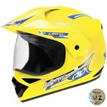 Ficha técnica e caractérísticas do produto Capacete Integral para Motocross Liberty MX Vision Pro Tork - Selecione=Amarelo