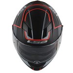 Ficha técnica e caractérísticas do produto Capacete Ls2 FF320 Stream Vantage - Preto Vermelho Fosco - com Viseira Interna - 58