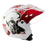 Ficha técnica e caractérísticas do produto Capacete Mixs Helmets Attack Danger - Branco/Vermelho - 58