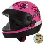Ficha técnica e caractérísticas do produto Capacete Sport Moto For Girls Rosa Pro Tork
