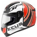 Ficha técnica e caractérísticas do produto Capacete Zeus 811 Evo GP Racing AL2 PretoVermelho - 59/60 (G/L)
