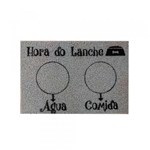 Ficha técnica e caractérísticas do produto Capacho Hora do Lanche 40x60cm PVC Cinza Pet Kapazi