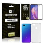 Ficha técnica e caractérísticas do produto Capinha Anti Impacto + Película Flex 5D Xiaomi MI 8 LITE - Armyshield