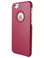 Capinha Capa Case Apple Iphone 6 Acrílico Rosa Coração