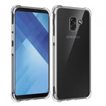 Ficha técnica e caractérísticas do produto Capinha Silicone Transparente Antichoque Samsung A8 A530F - Hrebros