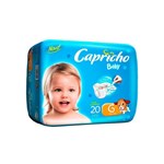 Ficha técnica e caractérísticas do produto Capricho Baby Prática Fralda Infantil G C/20