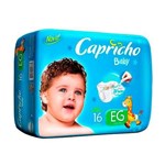Ficha técnica e caractérísticas do produto Capricho Baby Prática Fralda Infantil Xg C/16 (Kit C/03)
