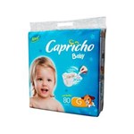 Ficha técnica e caractérísticas do produto Capricho Baby Super Jumbo Fralda Infantil G C/80