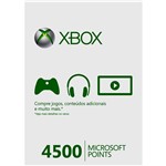 Ficha técnica e caractérísticas do produto Card Microsoft Live Points 4500 Pontos - Xbox 360