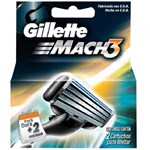 Ficha técnica e caractérísticas do produto Carga Barbear Gillette Mach3 C/2 Mach3 Regular Unit - Gillette Mach 3