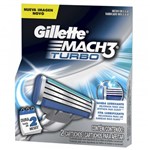 Ficha técnica e caractérísticas do produto Carga Barbear Gillette Mach3 C/2 Mach3 Turbo Unit - Gillette Mach 3