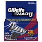 Ficha técnica e caractérísticas do produto Carga de Barbear Gillette Mach3 Barcelona – 2 Unidades