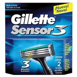 Ficha técnica e caractérísticas do produto Carga Gillete Sensor 3 com 2 Unidades - Gillette