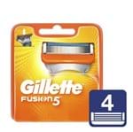 Ficha técnica e caractérísticas do produto Carga Gillette Fusion 5 com 4 Cartuchos