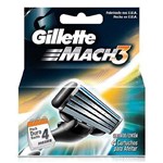 Ficha técnica e caractérísticas do produto Carga Gillette Mach3 - 4 Unidades - Procter