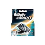 Ficha técnica e caractérísticas do produto Carga Gillette Mach3 C/ 4 Unidades