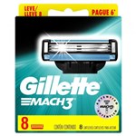 Ficha técnica e caractérísticas do produto Carga Gillette Mach3 Leve 8 Pague 6
