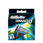 Ficha técnica e caractérísticas do produto Carga Gillette Mach 3 Regular - 8 Unidades - P&G